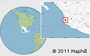 Savanna Style Location Map of Talpa de Allende, highlighted country
