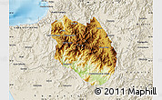Physical Map of Talpa de Allende, shaded relief outside