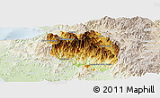 Physical Panoramic Map of Talpa de Allende, lighten