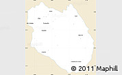 Classic Style Simple Map of Talpa de Allende, single color outside