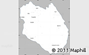 Gray Simple Map of Talpa de Allende, single color outside