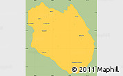 Savanna Style Simple Map of Talpa de Allende, single color outside