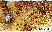 Physical 3D Map of Tamazula de Gordiano