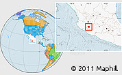 Political Location Map of Tamazula de Gordiano, highlighted country