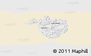 Classic Style Panoramic Map of Tamazula de Gordiano, single color outside