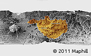 Physical Panoramic Map of Tamazula de Gordiano, desaturated