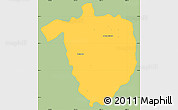Savanna Style Simple Map of Tamazula de Gordiano, single color outside