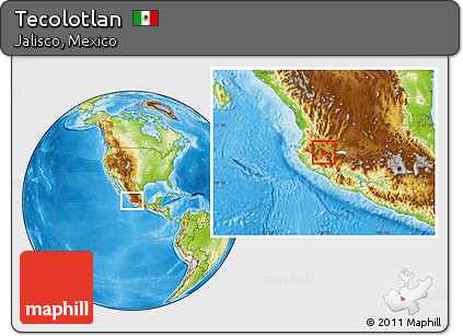 Physical Location Map of Tecolotlan