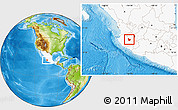 Physical Location Map of Tecolotlan, highlighted country