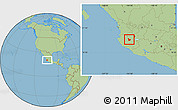 Savanna Style Location Map of Tecolotlan