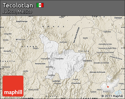 Classic Style Map of Tecolotlan