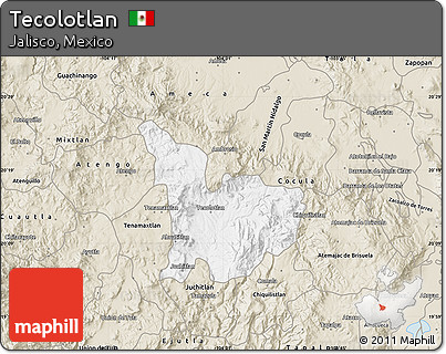 Classic Style Map of Tecolotlan
