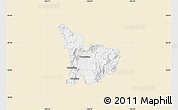 Classic Style Map of Tecolotlan, single color outside