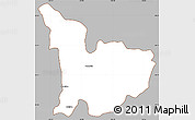 Gray Simple Map of Tecolotlan, cropped outside