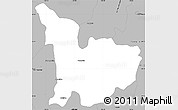 Gray Simple Map of Tecolotlan