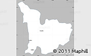 Gray Simple Map of Tecolotlan, single color outside