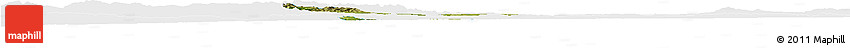 Satellite Horizon Map of Teocaltiche, single color outside