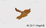 Physical Panoramic Map of Teocaltiche, cropped outside