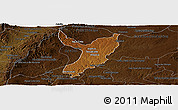 Physical Panoramic Map of Teocaltiche, darken