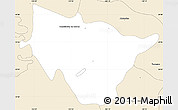 Classic Style Simple Map of Teocuitatlan de Corona