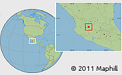 Savanna Style Location Map of Tepatitlan de Morelos