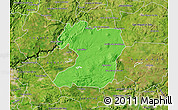 Political Map of Tepatitlan de Morelos, satellite outside