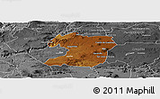 Physical Panoramic Map of Tepatitlan de Morelos, desaturated