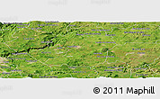 Satellite Panoramic Map of Tepatitlan de Morelos