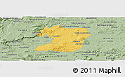 Savanna Style Panoramic Map of Tepatitlan de Morelos