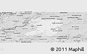 Silver Style Panoramic Map of Tepatitlan de Morelos