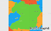 Political Simple Map of Tepatitlan de Morelos