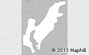 Gray Simple Map of Teuchitlan