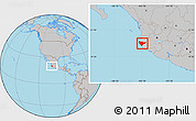 Gray Location Map of Tomatlan