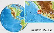 Physical Location Map of Tomatlan