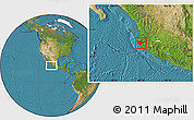 Satellite Location Map of Tomatlan
