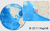 Shaded Relief Location Map of Tomatlan