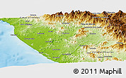 Physical Panoramic Map of Tomatlan