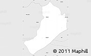 Silver Style Simple Map of Totatiche