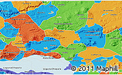 Political 3D Map of Tototlan