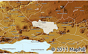 Shaded Relief 3D Map of Tototlan, physical outside