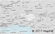 Silver Style 3D Map of Tototlan