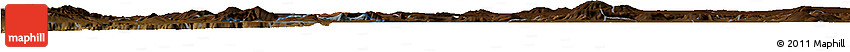 Physical Horizon Map of Tototlan, darken