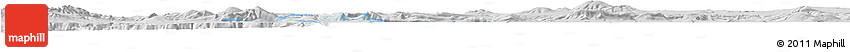 Silver Style Horizon Map of Tototlan