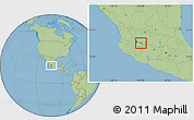 Savanna Style Location Map of Tototlan