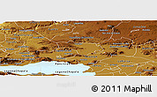 Physical Panoramic Map of Tototlan