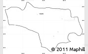 Blank Simple Map of Tototlan, cropped outside