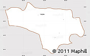 Classic Style Simple Map of Tototlan, cropped outside