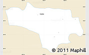 Classic Style Simple Map of Tototlan, single color outside