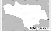 Gray Simple Map of Tototlan, single color outside