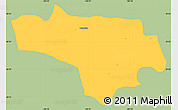 Savanna Style Simple Map of Tototlan, single color outside